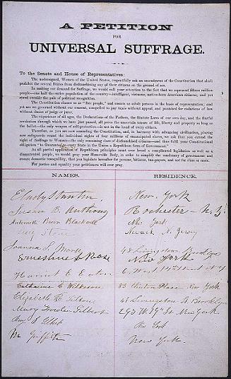 Suffrage Petition
